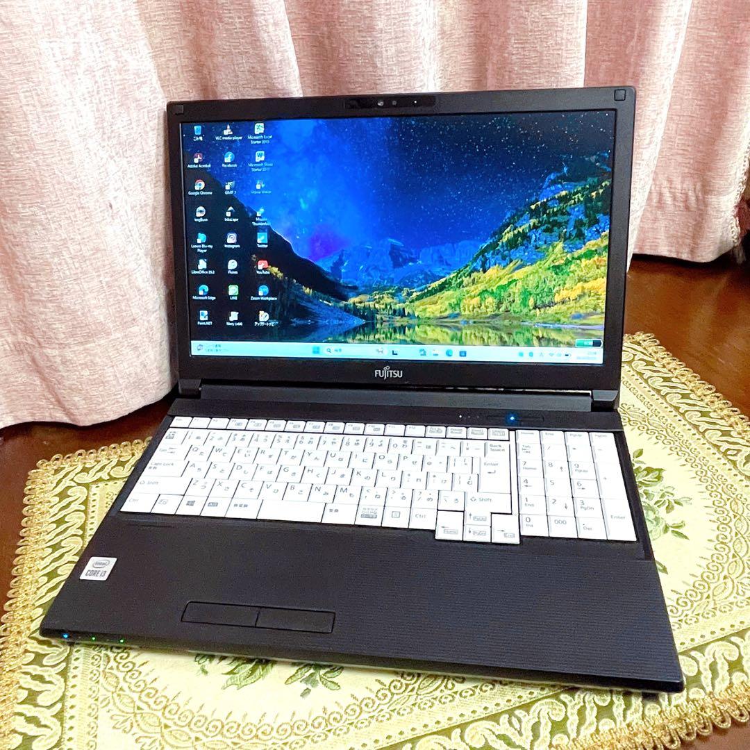 極美品⭐︎第10世代⭐︎SSD⭐︎ノートパソコン オフィス付き ブラック