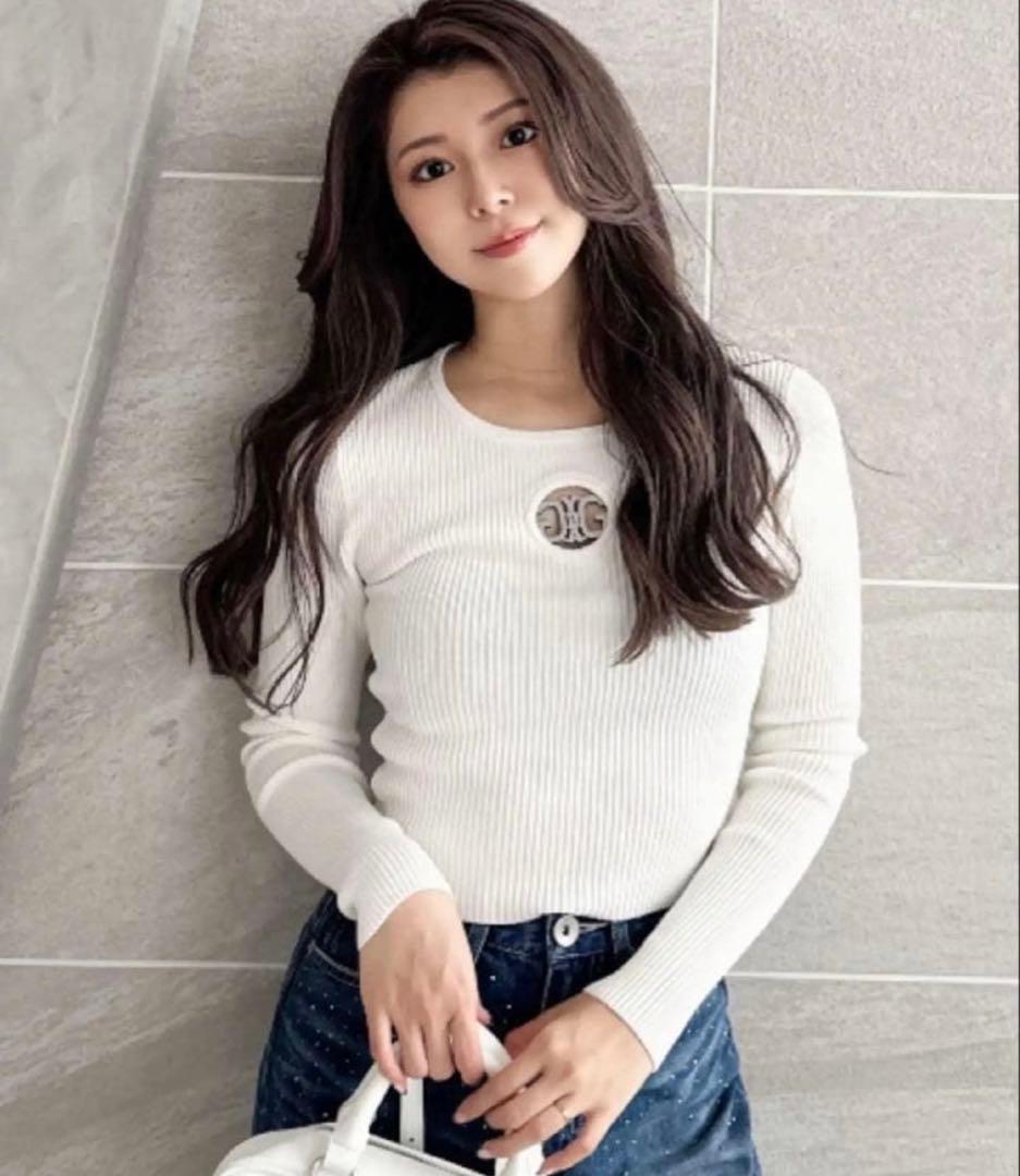 Symmetry GYDA MOLDクルーネックニットトップス - メルカリ