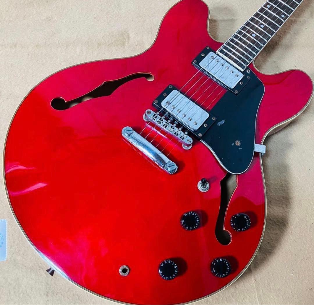 Tony Smith セミアコ ハードケース付き レッド ギター ES-335