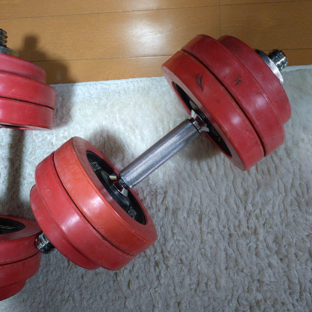 アイロテック【IROTEC】ラバー付きダンベル ダンベルプレート 30kg筋