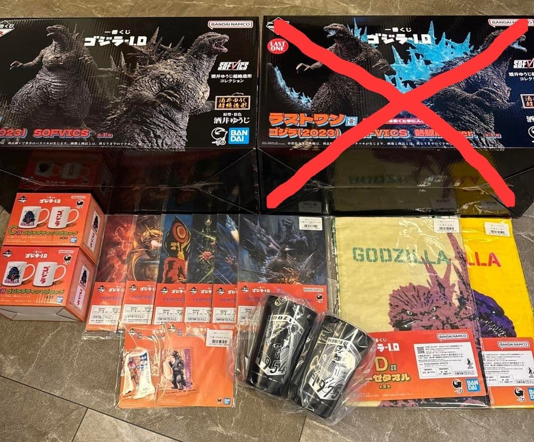 一番くじ ゴジラ-1.0　ラストワン賞 ゴジラ（2023）A賞他 一番くじゴジラ-1.0のラストワン賞を入手！（ゴジラ2023 SOFVIX 熱線
