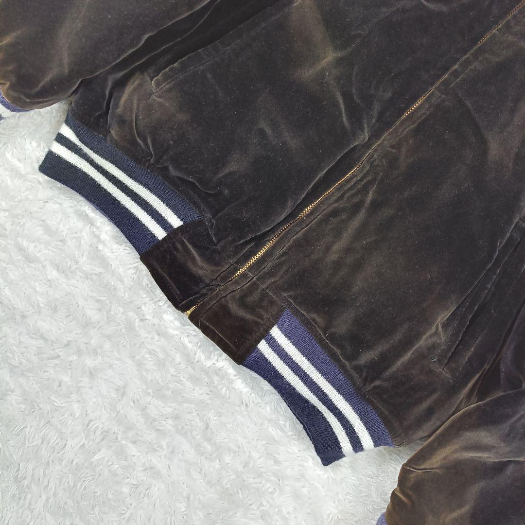 shoot one 希少デザイン スカジャン USA 別珍 ベロア 刺繍 L - メルカリ