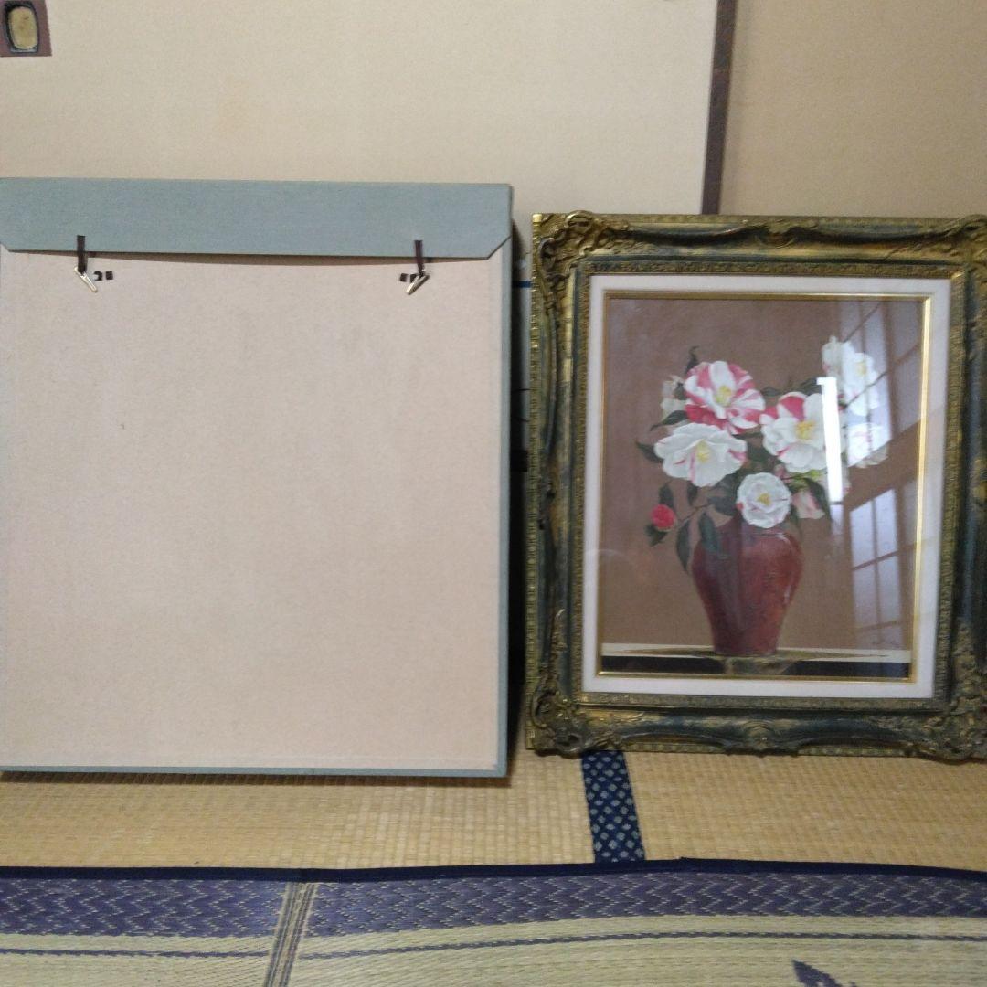 福田建之 椿花 8号 絵画、油彩