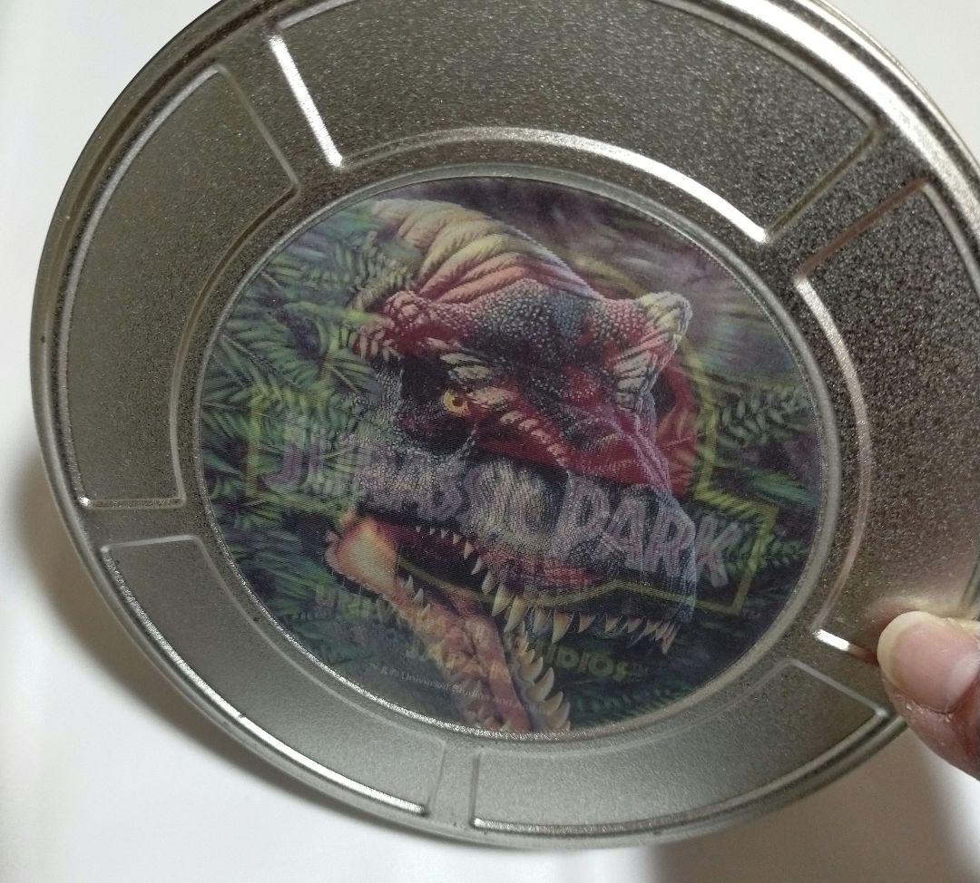 USJ ユニバ ジュラシックパーク 空き缶 菓子缶 小物入れ 2001年 レア