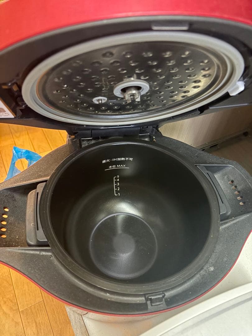 SHARP HEALSIO 電気圧力鍋 2.4L レッド KN-HW24C