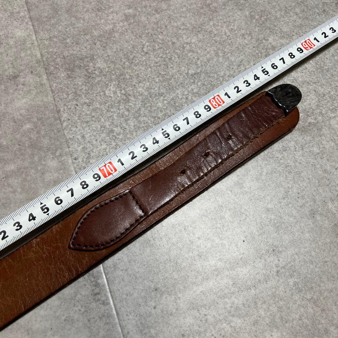 バックドロップ レザーベルト 90s アーカイブ ブラウン メキシカン