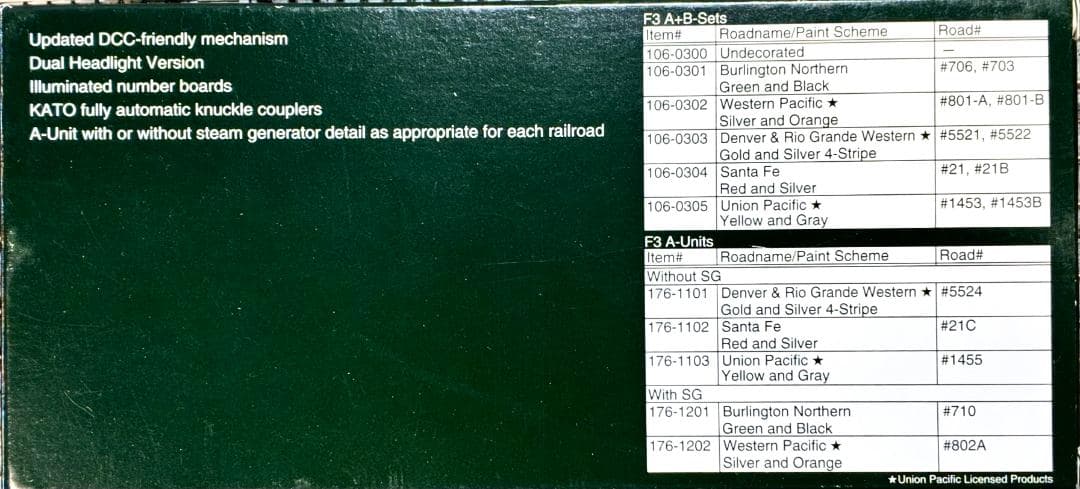 F3 デュアルヘッドライト仕様　客貨両用ディーゼル機関車　2両セット