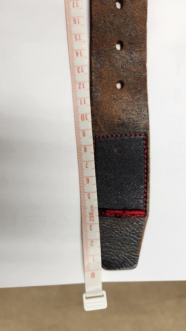 CREAM SODA スカルバックル ベルトセットと赤色のポーチ クリーム