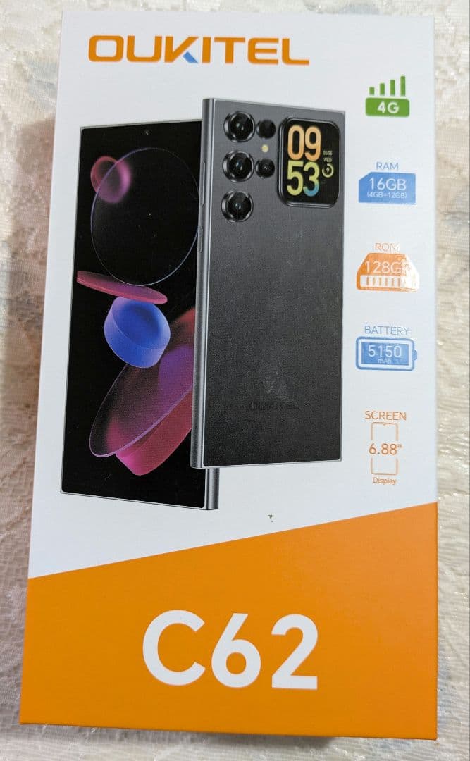 ほぼ未使用】OUKITEL C62 ブルー - メルカリ