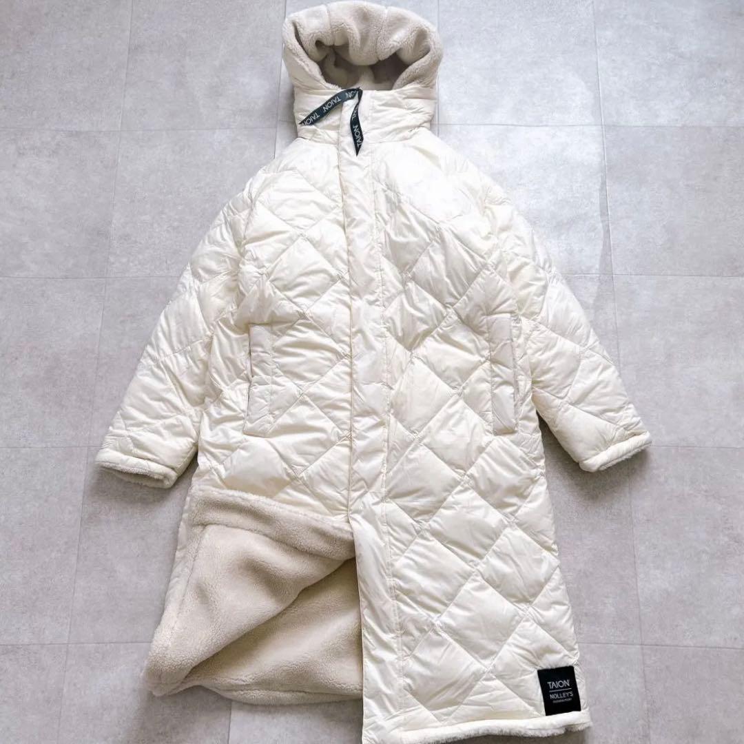 美品✨タイオン×ノーリーズ 別注ダイヤキルト×ボアロングダウン