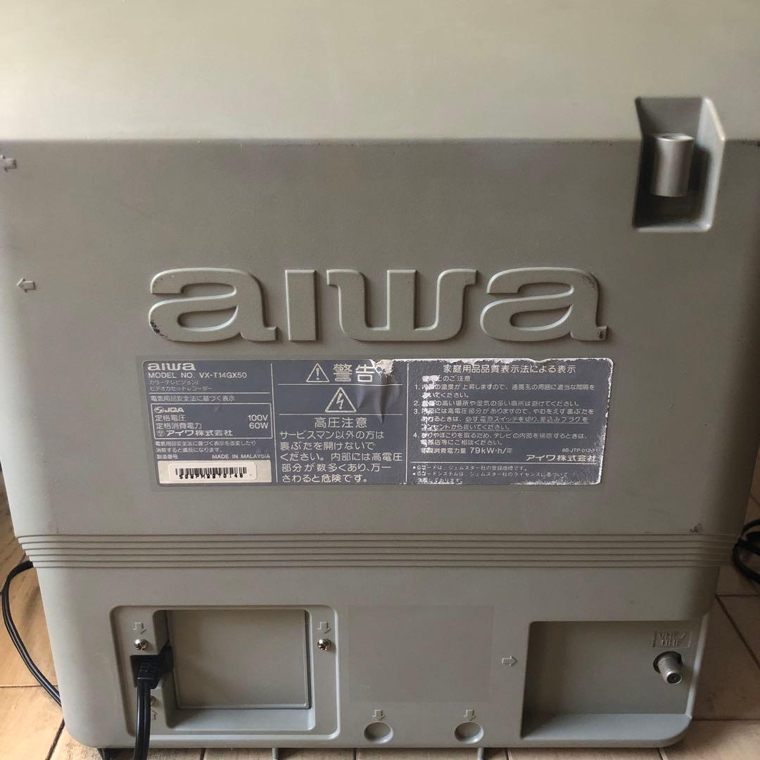 ジャンク扱い】 aiwa 14型 テレビデオ VX-T14GX50 アイワ - メルカリ