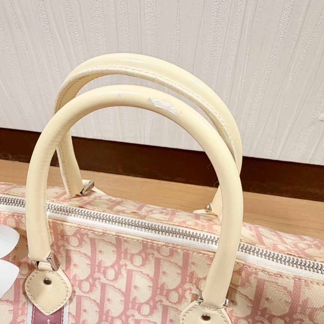 Christian Dior トロッター ピンク ボストン バッグ 鞄 - メルカリ