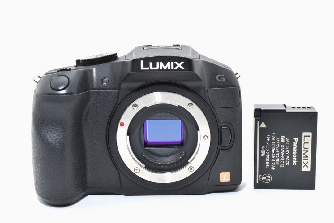 LUMIX G DMC-G6 ミラーレスカメラ バッテリー付き - メルカリ