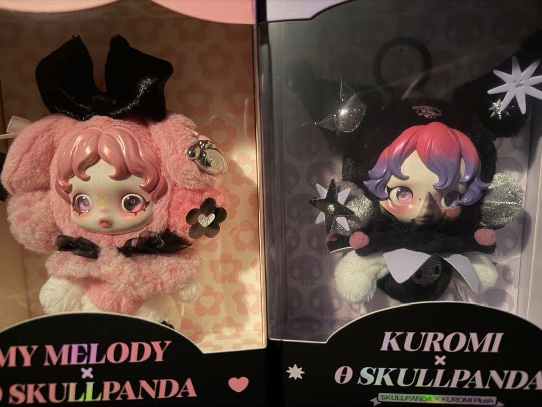 スカルパンダ サンリオコラボ マイメロ クロミ ぬいぐるみペンダント 2