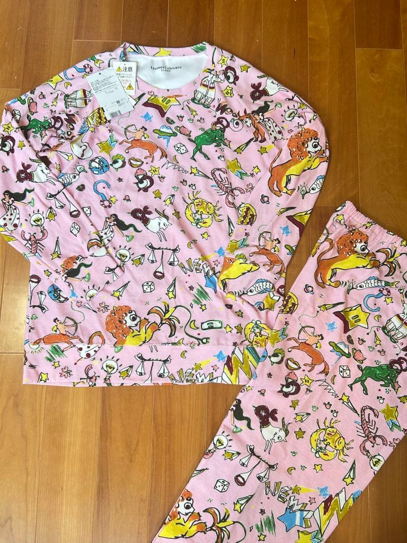 新品ツモリチサト 高級パジャマ Lサイズ ワコール パイル地　12星座 tsumori chisato SLEEP ツモリチサト ワコール wacoal パジャマ ルーム