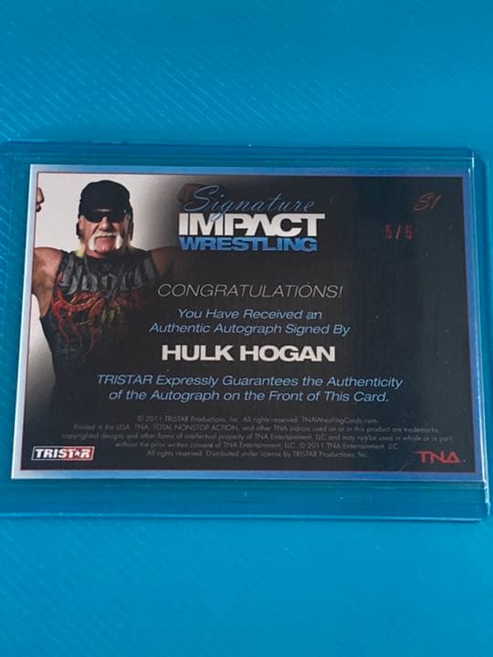 ハルク・ホーガン　直筆サインカード プロレス