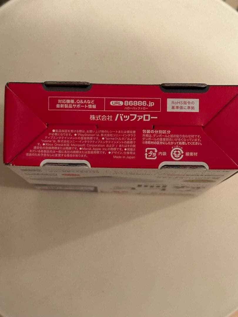 BUFFALO 1.0TB 外付けハードディスク HD-PNF1.0U3-BWE