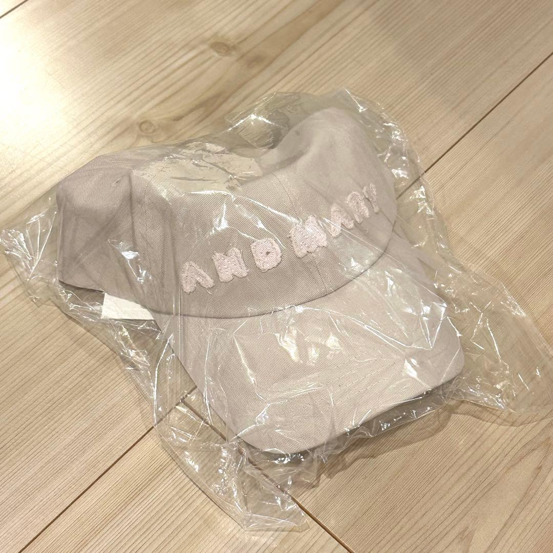 新品未使用タグ付き】andmary cap アンドマリー キャップ ベージュ