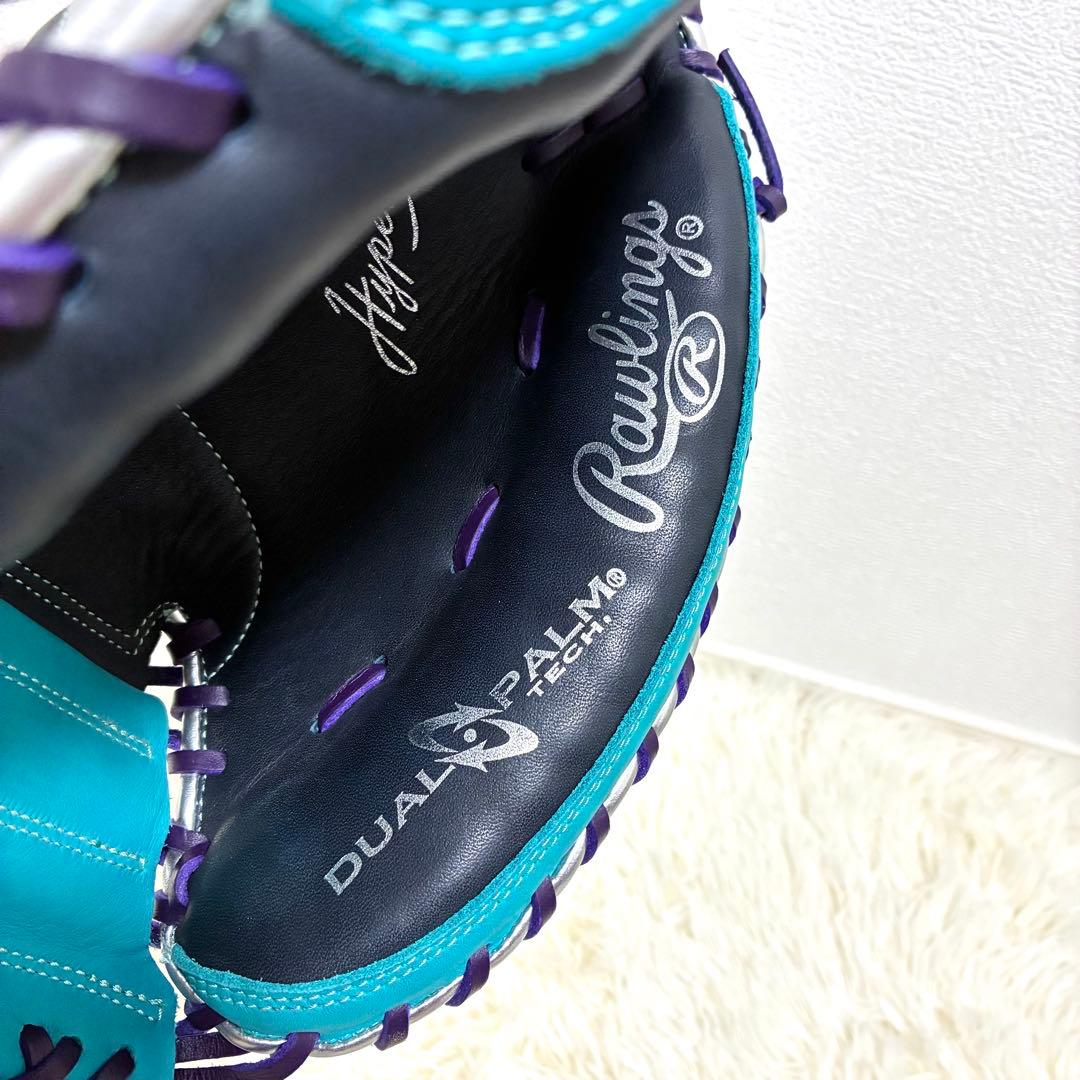 超美品】Rawlings ハイパーテック 軟式 キャッチャーミット 希少カラー