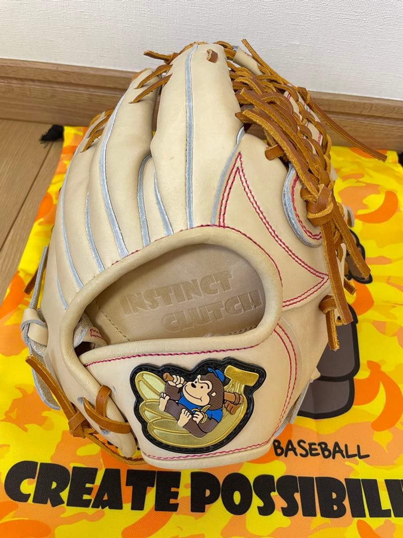 新品未使用‼️ごりら印の野球道具カタログ外限定 硬式外野手用グローブ 硬式 グラブ ごりら印の野球道具 ごりら GORILLA 外野手 BAKKEN 爆肩