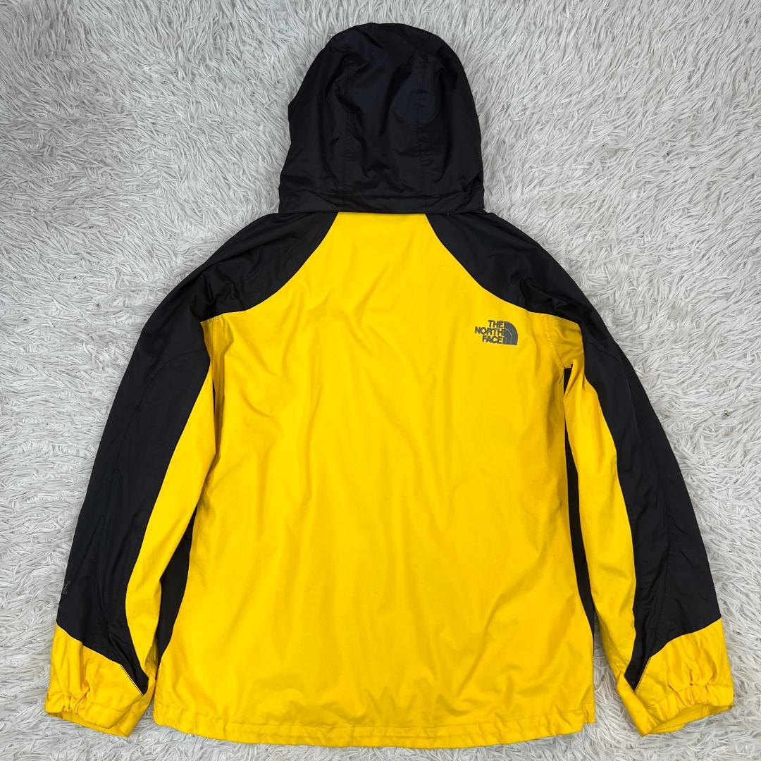 《美品》ザノースフェイス ゴアテックス マウンテンパーカー メンズ 黒黄 (L)