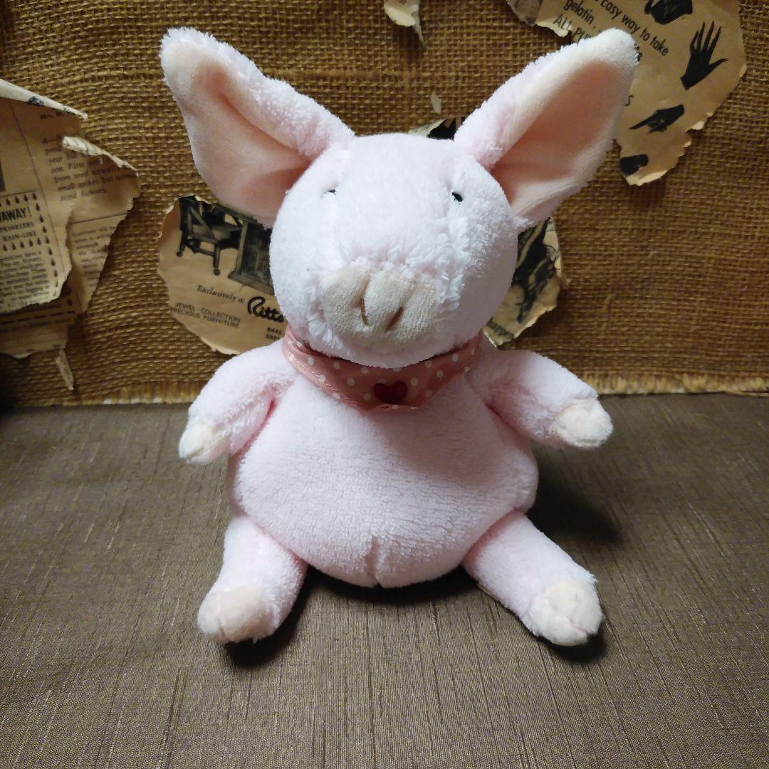 MON SEUIL モンスイユ サンディ ブタ ぶた ぬいぐるみ 中古品／洗濯済