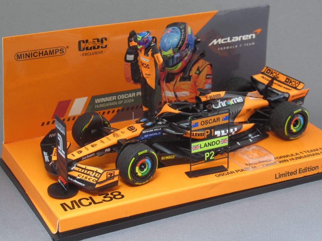 ミニチャンプス 1/43 マクラーレン MCL38 ハンガリー O.ピアストリ