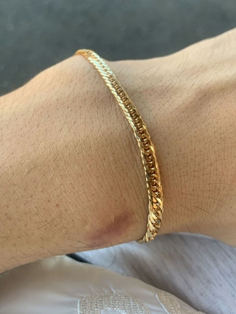 【金価格高騰中】K18 18金 ブレスレット 7.8g 18cm 資産価値