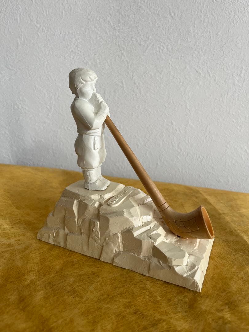 東京銀行　貯金箱　アルプホルンを吹く少年　昭和レトロ