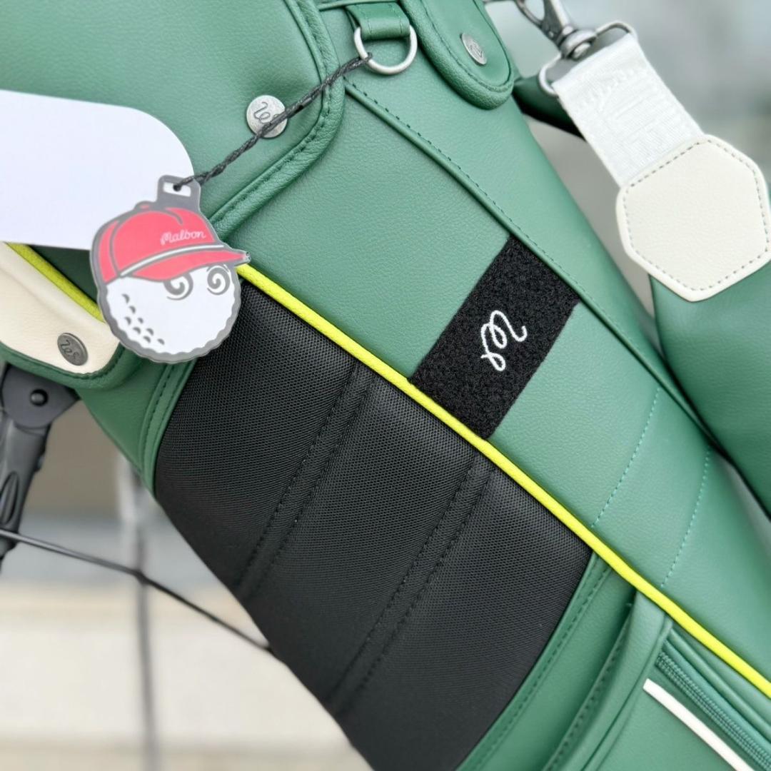 25年最新 マルボンゴルフ キャディバッグ malbon golf バッグ 緑色