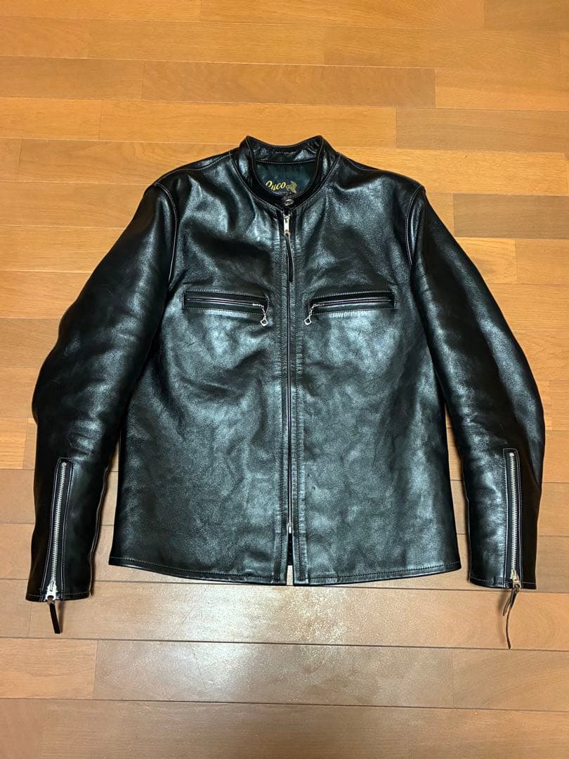 BUCO J-100 シングルライダースジャケット（ホースハイド・茶芯