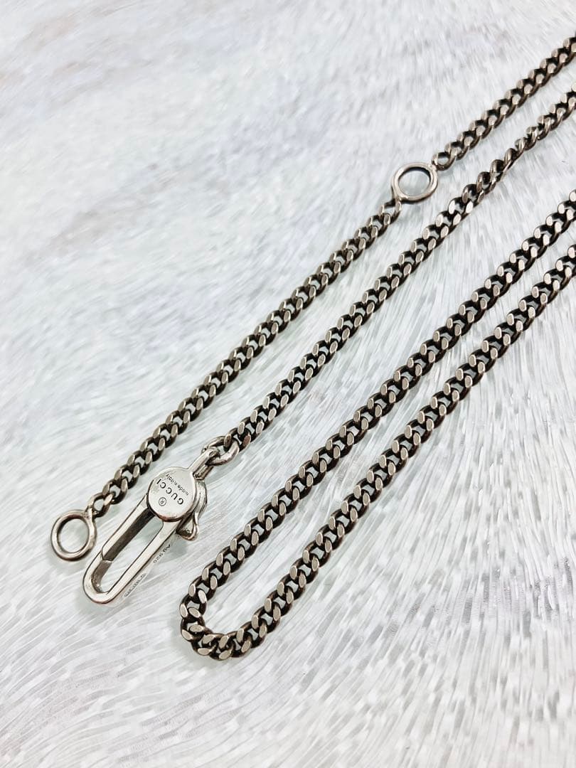 超美品】GUCCI 喜平チェーン ネックレス クロームメッキ加工 SV925