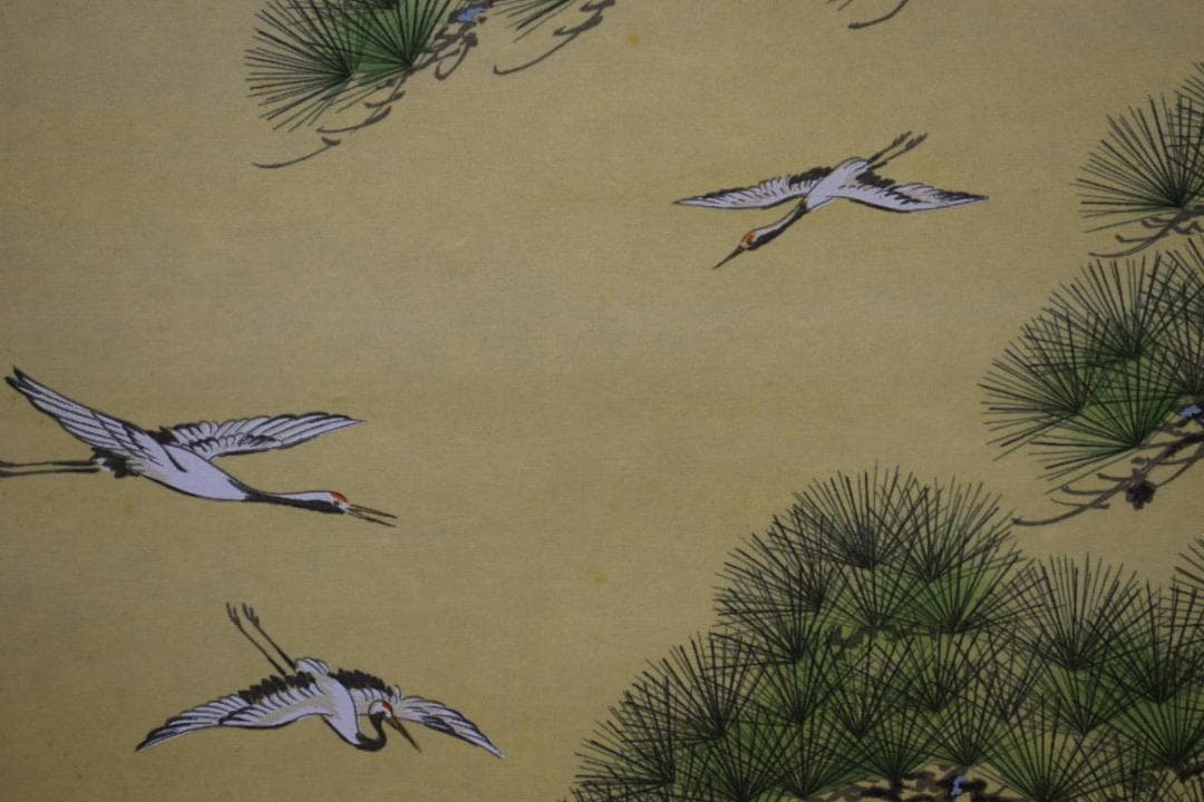 真作/大谷南光/高砂図/桐共箱付/布袋屋掛軸HF-446