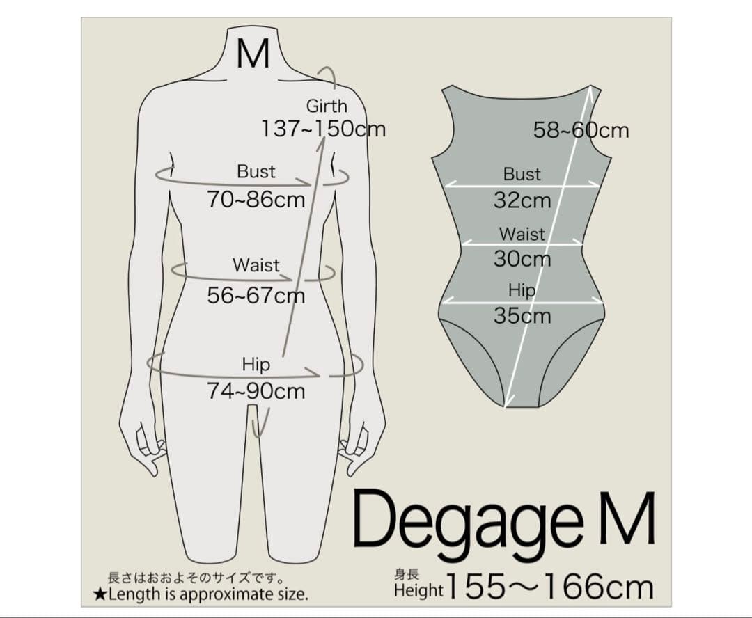 新品 M size Degage unoa ウノア レオタード バレエ - メルカリ