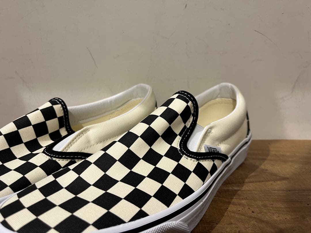 VANS slipon スリッポン チェッカー US正規新品 赤箱 28.5cm