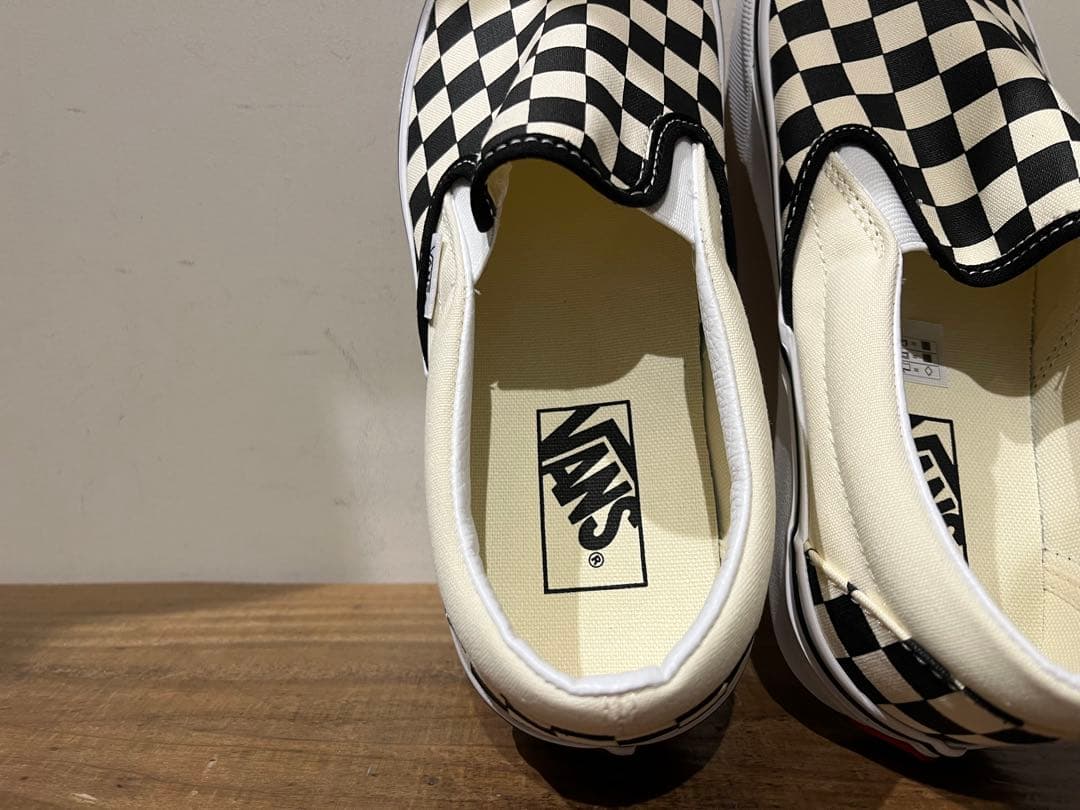 VANS slipon スリッポン チェッカー US正規新品 赤箱 28.5cm
