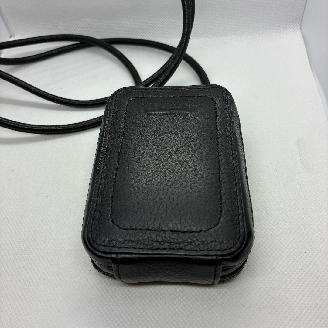 objcts.io 土屋鞄 マイクロバッグ ブラック レザーストラップ付 黒