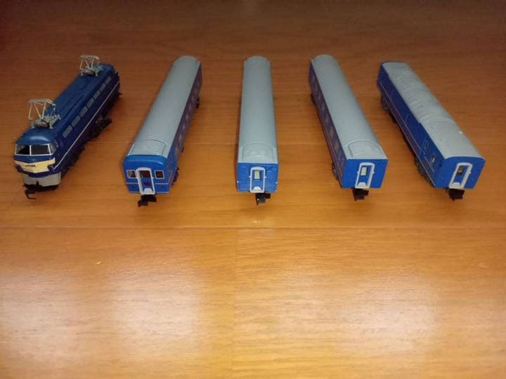 Nゲージ　ブルートレイン（電気機関車＋客車）