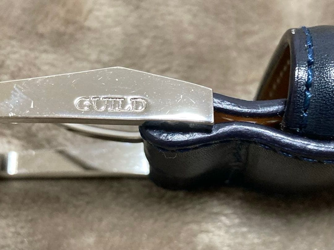 Guild of crafts ギルド・オブ・クラフツ レザーベルト ネイビーの通販