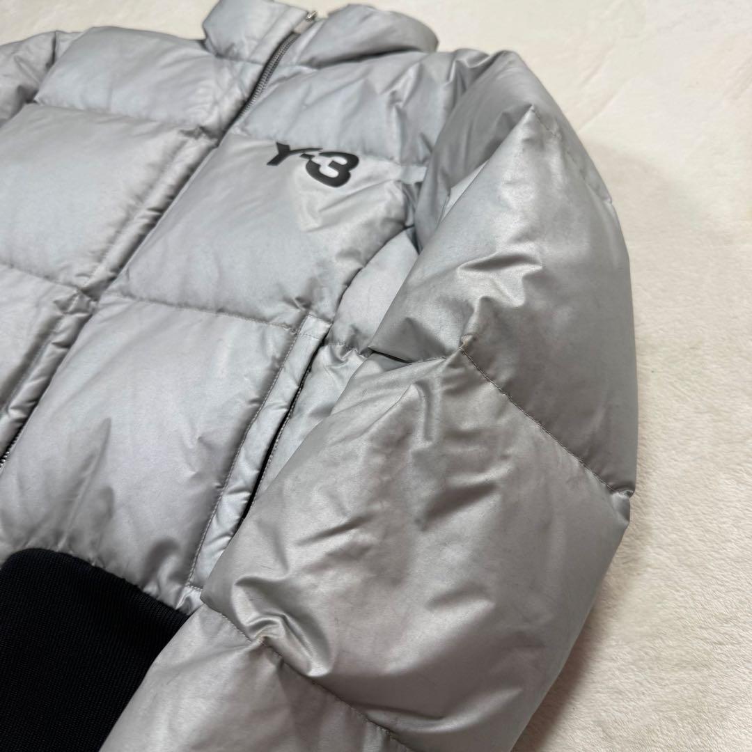 Y-3 × adidas クロップド シルバー ダウンジャケット archive - メルカリ