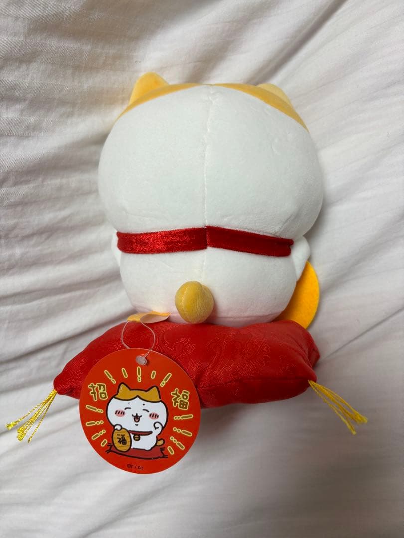 ハチワレ　招福　ぬいぐるみS 招き猫