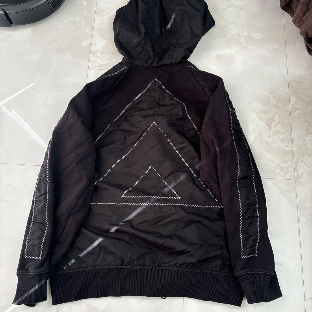 オニツカタイガー セットアップ パーカー ナイロン ブラック トラック