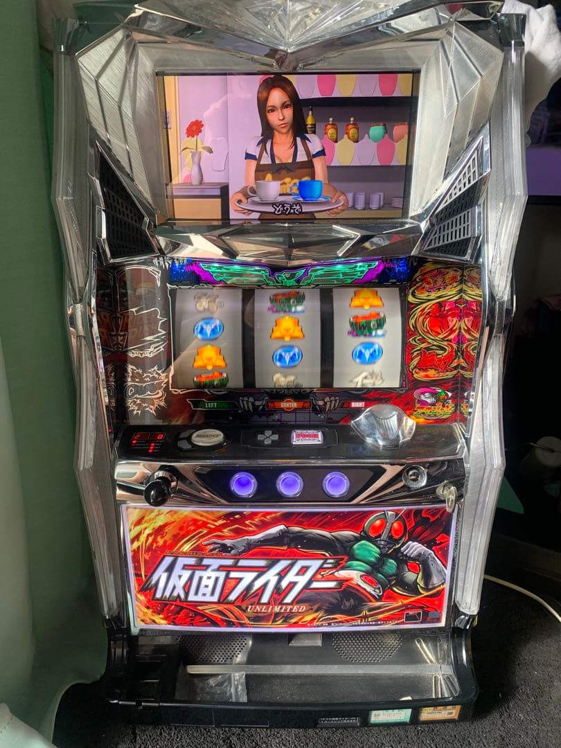 パチスロ仮面ライダーアンリミテッド　家庭用改造済不要機付無段階ボリューム付 スロット 仮面ライダー アンリミテッド - メルカリ
