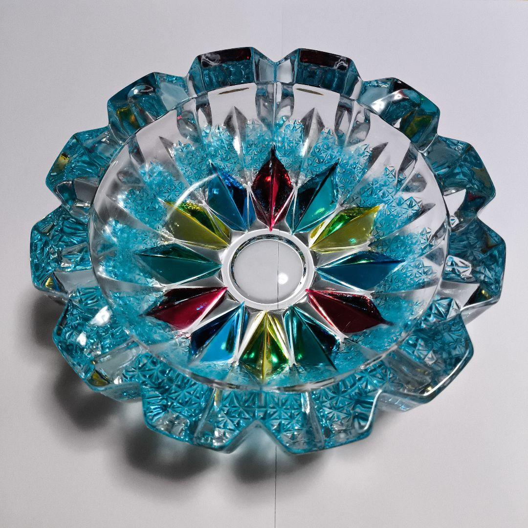 昭和レトロ 曽我ガラス クリスター灰皿 - メルカリ