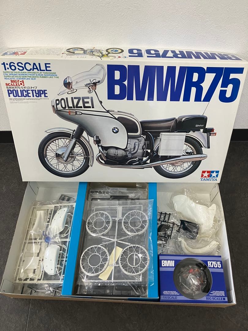 値下げ！未使用！TAMIYA 1/6 BMW R75 ポリスタイプ　タミヤ