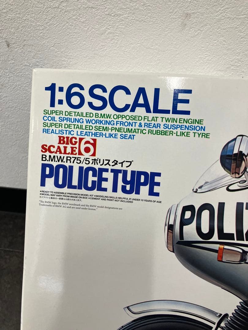 値下げ！未使用！TAMIYA 1/6 BMW R75 ポリスタイプ　タミヤ