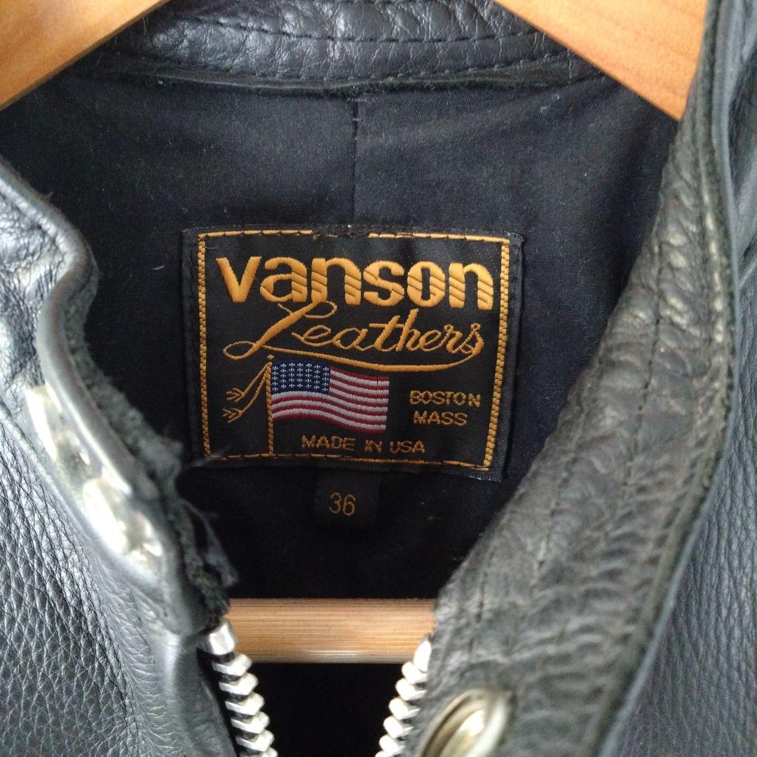 定価30万円相当】vanson レザー シングルライダースジャケット 36