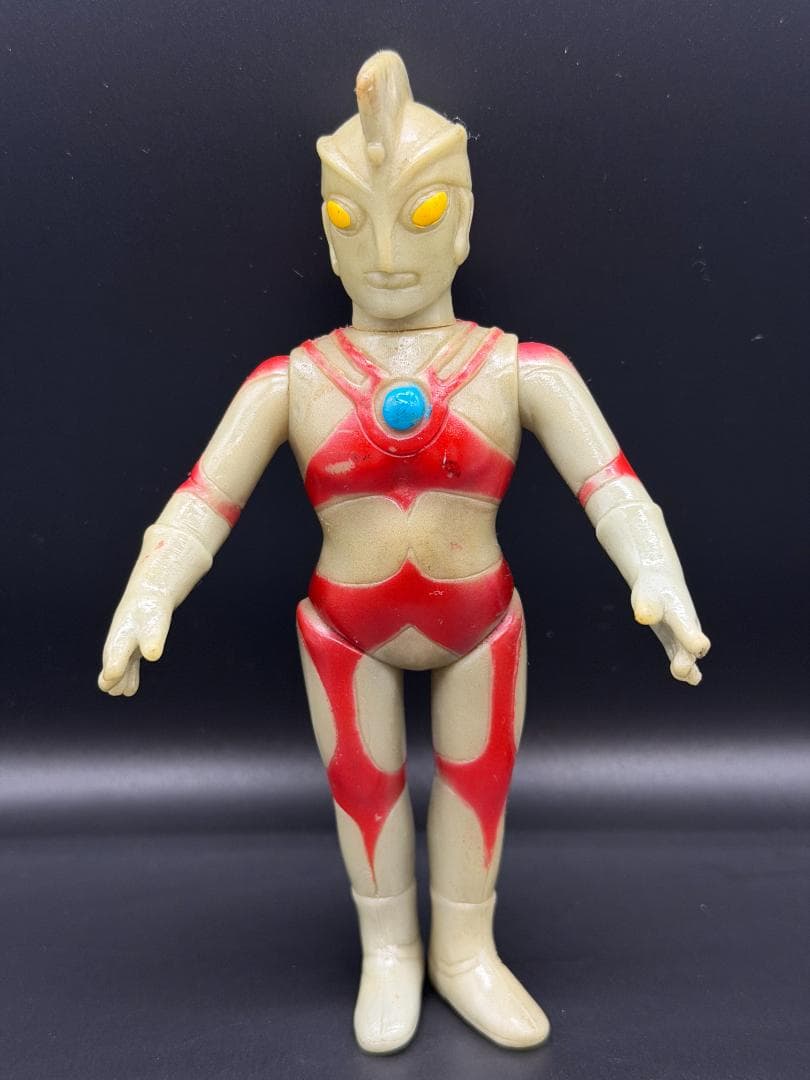ウルトラマンエース ミドル ソフビ マルサン 当時物　１４cm