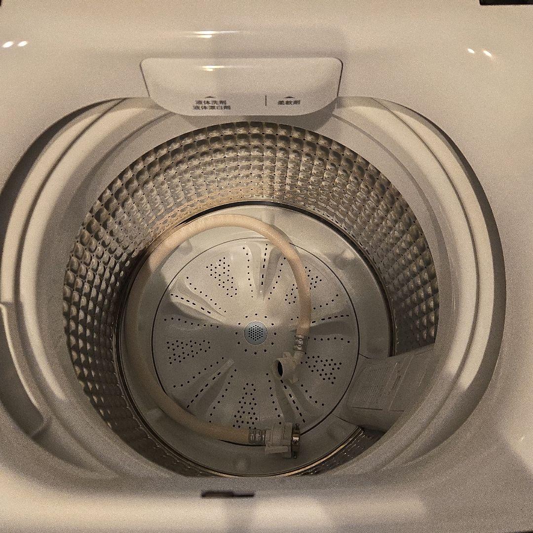 【美品・2024年製造】ELSONIC 縦型洗濯機 5.5kg ホワイト 本体