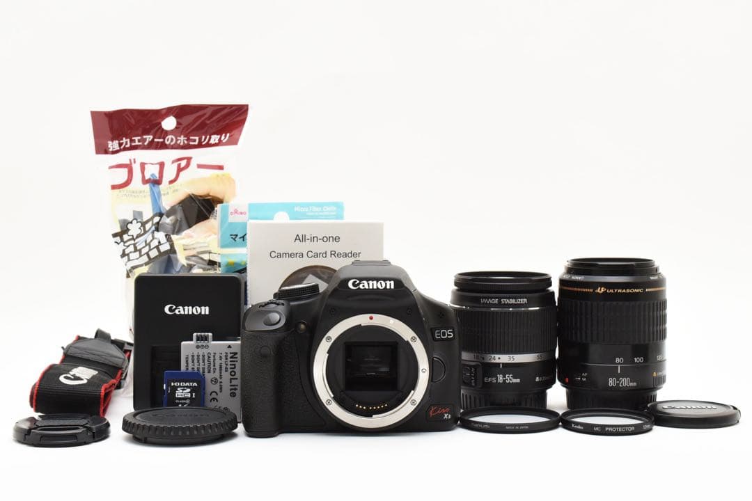 CANON EOS kiss x3 ダブルズームキット スマホ転送可能